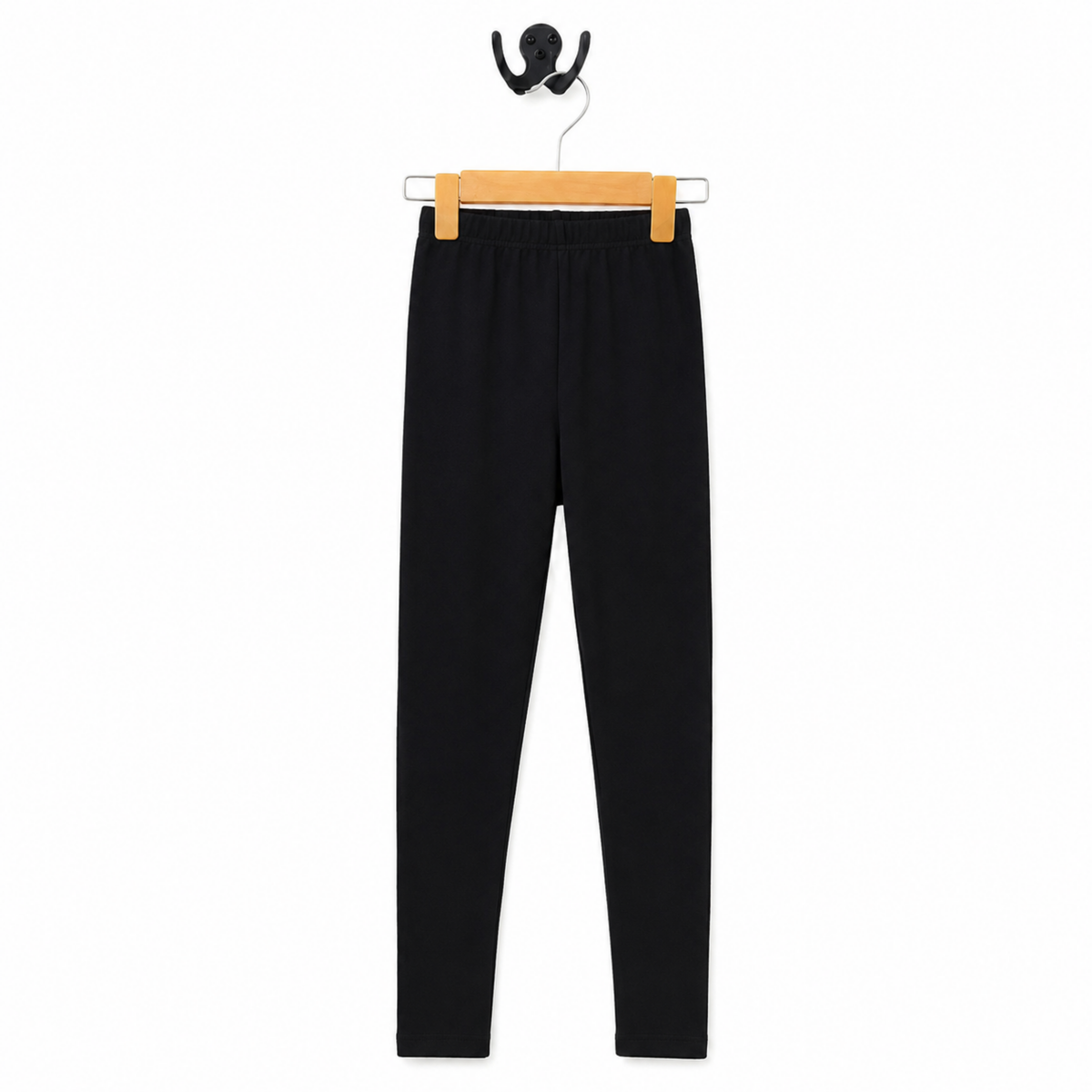 Girls Soft Elasticated Black Tights - Basic Essentials