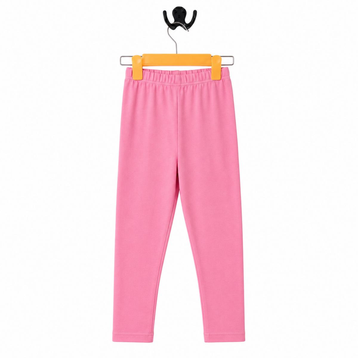 Premium Cotton Stretch Tights - Vibrant Solid Bubblegum Pink