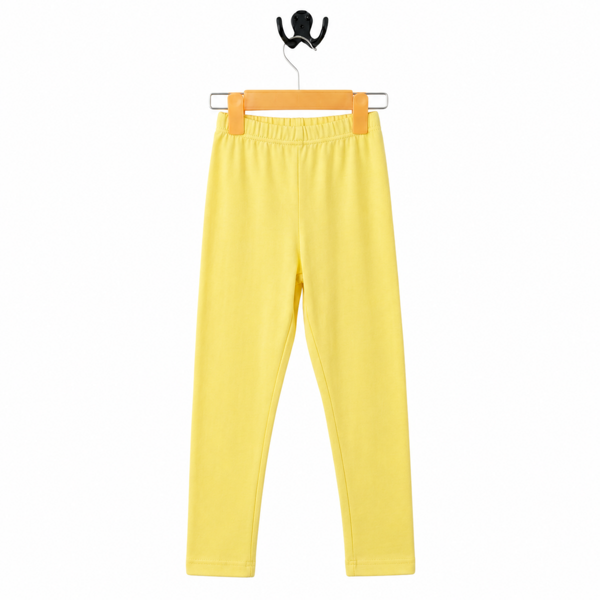 Premium Cotton Stretch Tights - Vibrant Solid Buttercup Yellow
