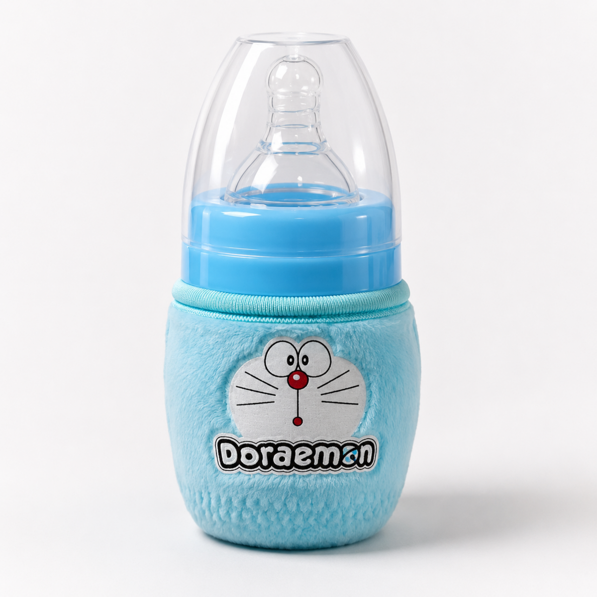 Doraemon Insulated Baby Feeder with Soft Plush Cover