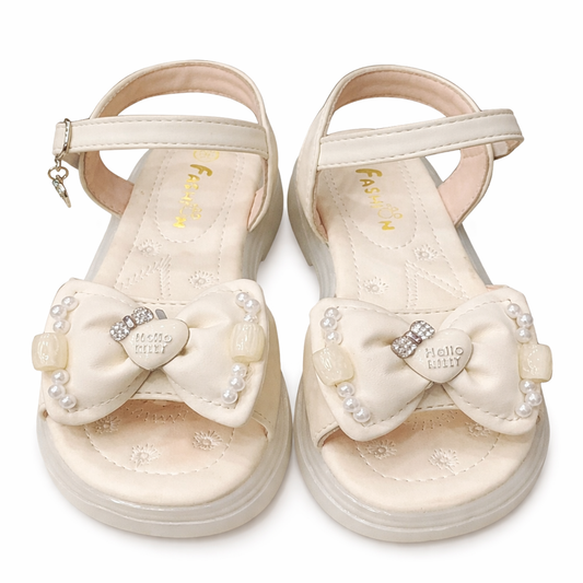 Girls Hello Kitty Pearl Embellished Princess Sandals