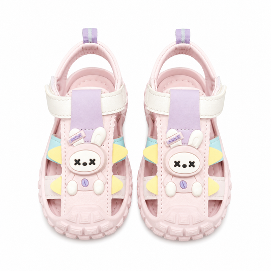 oddler Breathable Caged Summer Sandals with Cute Cartoon Charm